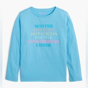 NWT Girls' Long-Sleeve Winter Words Graphic Tee Size XL (12-14)